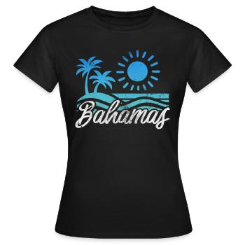 Bahamas - T-shirt Femme - noir - Devant - AI Model Female 172 dark (172cm)