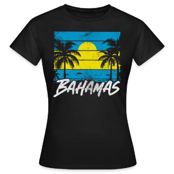 Bahamas - T-shirt Femme - noir - Devant - AI Model Female 172 dark (172cm)