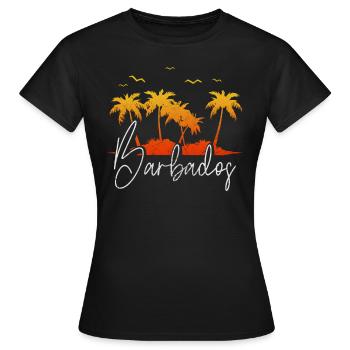 Barbados - Women's T-Shirt - black - Front - AI Model Female 172 dark (172cm)