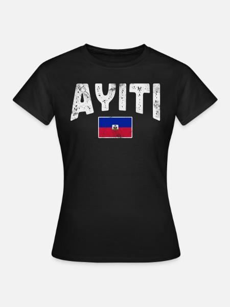 Haiti - Frauen T-Shirt - Schwarz