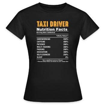 Taxi - Frauen T-Shirt - Schwarz - Vorne - AI Model Female 172 dark (172cm)
