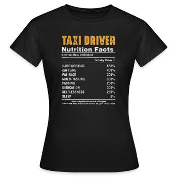 Taxi Taxifahrer Verkehr Beruf Geschenk - Frauen T-Shirt - Schwarz - Vorne - AI Model Female 172 dark (172cm)