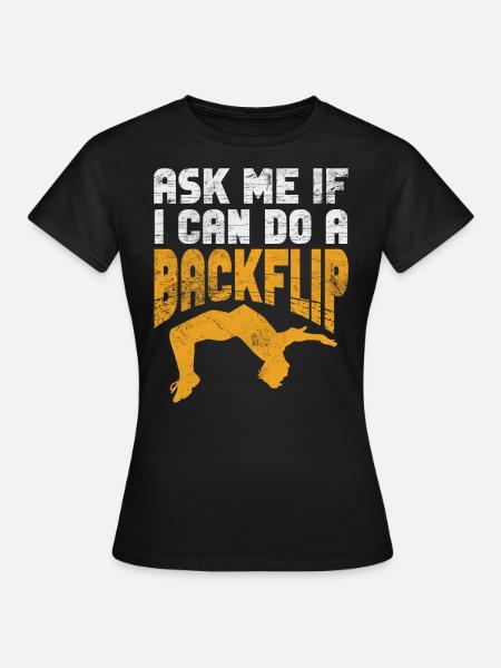 Backflip - Frauen T-Shirt - Schwarz
