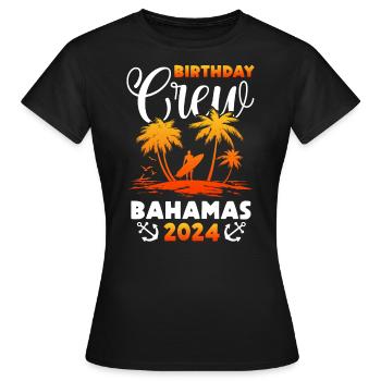 Bahamas Île des Caraïbes Cadeau d’été de l’Atlantique - T-shirt Femme - noir - Devant - AI Model Female 172 dark (172cm)