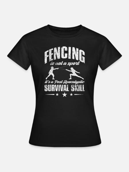Escrime - T-shirt Femme - noir