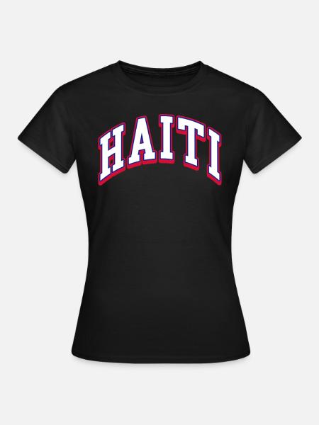 Haiti Haitianer Karibik Urlaub - Frauen T-Shirt - Schwarz