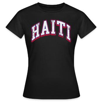 Haïti - T-shirt Femme - noir - Devant - AI Model Female 172 dark (172cm)