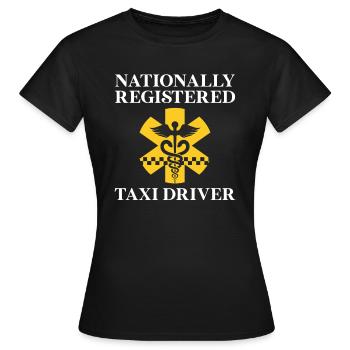 Taxi - Frauen T-Shirt - Schwarz - Vorne - AI Model Female 172 dark (172cm)