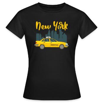 Taxi - Frauen T-Shirt - Schwarz - Vorne - AI Model Female 172 dark (172cm)
