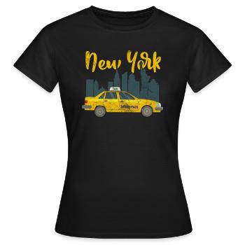 Taxi Taxifahrer Verkehr Beruf Geschenk - Frauen T-Shirt - Schwarz - Vorne - AI Model Female 172 dark (172cm)