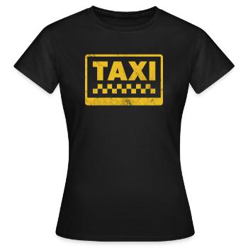 Taxi Taxifahrer Verkehr Beruf Geschenk - Frauen T-Shirt - Schwarz - Vorne - AI Model Female 172 dark (172cm)
