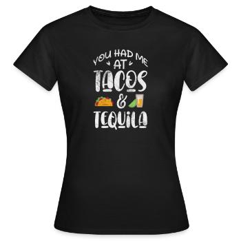 Tequila - Frauen T-Shirt - Schwarz - Vorne - AI Model Female 172 dark (172cm)