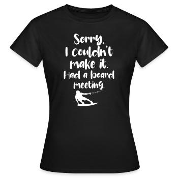 Wakeboard Wakeboarder Wakeboard Cadeau - T-shirt Femme - noir - Devant - AI Model Female 172 dark (172cm)