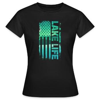 Wakeboard Wakeboarder Wakeboard Cadeau - T-shirt Femme - noir - Devant - AI Model Female 172 dark (172cm)