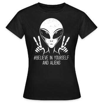 Étranger - T-shirt Femme - noir - Devant - AI Model Female 172 dark (172cm)