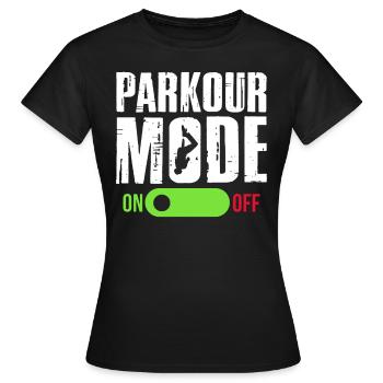 Backflip Salto Acrobaties Parkour Gymnastique Cadeau - T-shirt Femme - noir - Devant - AI Model Female 172 dark (172cm)
