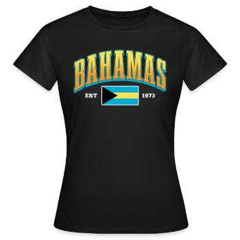 Bahamas Karibik Insel Atlantik Sommer Geschenk - Frauen T-Shirt - Schwarz - Vorne - AI Model Female 172 dark (172cm)