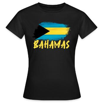 Bahamas Karibik Insel Atlantik Sommer Geschenk - Frauen T-Shirt - Schwarz - Vorne - AI Model Female 172 dark (172cm)