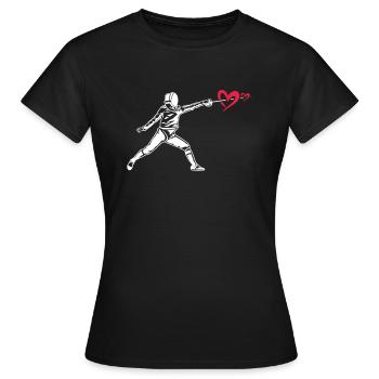 Escrime Épée Sabre Épée Épée Escrime Cadeau - T-shirt Femme - noir - Devant - AI Model Female 172 dark (172cm)