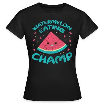 Watermelon - Women's T-Shirt - black - Front - AI Model Female 172 dark (172cm)