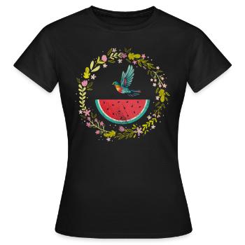 Watermelon - Women's T-Shirt - black - Front - AI Model Female 172 dark (172cm)