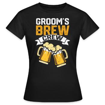 Junggeselle Jungesellenabschied - Frauen T-Shirt - Schwarz - Vorne - AI Model Female 172 dark (172cm)
