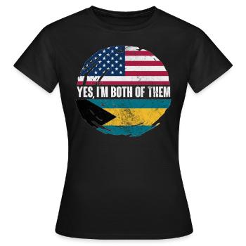 Bahamas - T-shirt Femme - noir - Devant - AI Model Female 172 dark (172cm)