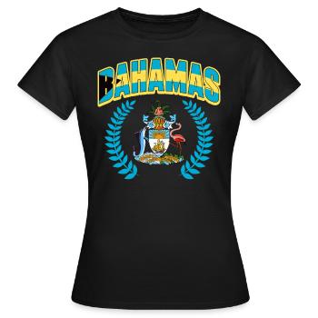 Bahamas Île des Caraïbes Cadeau d’été de l’Atlantique - T-shirt Femme - noir - Devant - AI Model Female 172 dark (172cm)