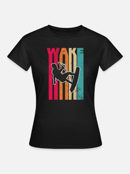 Wakeboard - Frauen T-Shirt - Schwarz