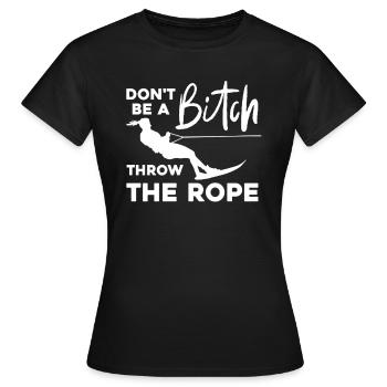 Wakeboard Wakeboarder Wakeboard Cadeau - T-shirt Femme - noir - Devant - AI Model Female 172 dark (172cm)