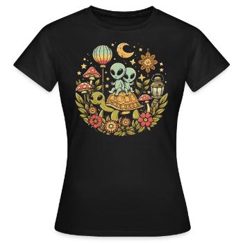 Étranger - T-shirt Femme - noir - Devant - AI Model Female 172 dark (172cm)