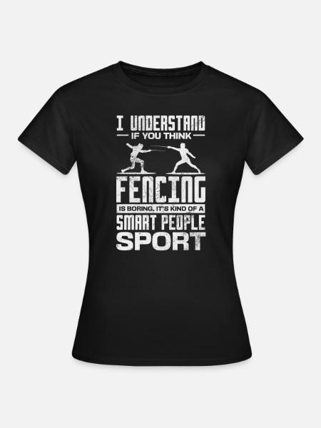 Fechten - Frauen T-Shirt - Schwarz