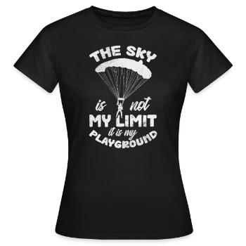 Skydive - T-shirt Femme - noir - Devant - AI Model Female 172 dark (172cm)