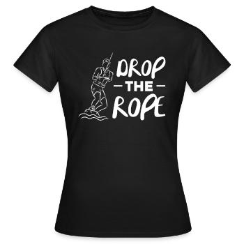 Wakeboard Wakeboarder Wakeboard Cadeau - T-shirt Femme - noir - Devant - AI Model Female 172 dark (172cm)