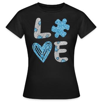 Autismus Awareness Day Autist Geschenk - Frauen T-Shirt - Schwarz - Vorne - AI Model Female 172 dark (172cm)