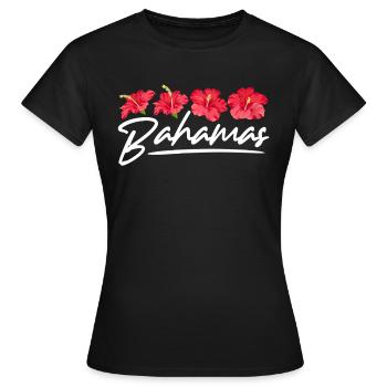 Bahamas Île des Caraïbes Cadeau d’été de l’Atlantique - T-shirt Femme - noir - Devant - AI Model Female 172 dark (172cm)