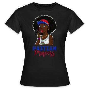 Haïti - T-shirt Femme - noir - Devant - AI Model Female 172 dark (172cm)