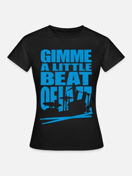 Jazz beat - Frauen T-Shirt - Schwarz