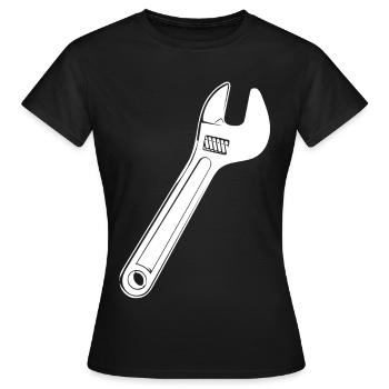 Wrench - Women's T-Shirt - black - Front - AI Model Female 172 dark (172cm)