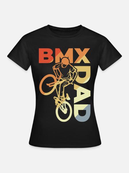 BMX Dad - Dame-T-shirt - sort