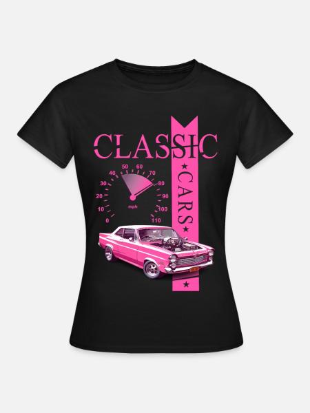 Classic Car - Frauen T-Shirt - Schwarz