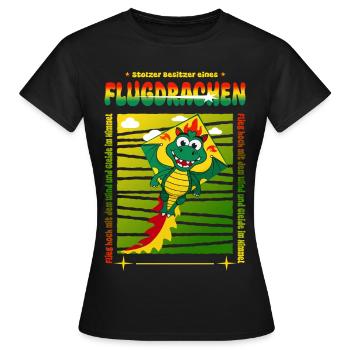 Drachen Besitzer - Frauen T-Shirt - Schwarz - Vorne - AI Model Female 172 dark (172cm)