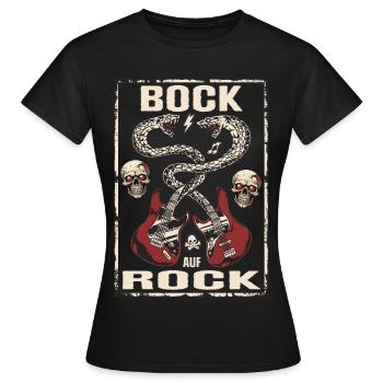 Bock auf Rock - T-shirt Femme - noir - Devant - AI Model Female 172 dark (172cm)