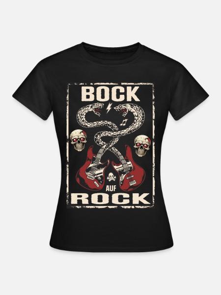 Bock auf Rock - Frauen T-Shirt - Schwarz
