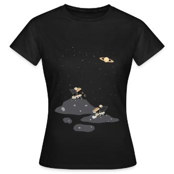 Mondrover - Frauen T-Shirt - Schwarz - Vorne - AI Model Female 172 dark (172cm)
