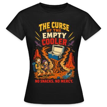 La malédiction de la glacière vide - T-shirt Femme - noir - Devant - AI Model Female 172 dark (172cm)