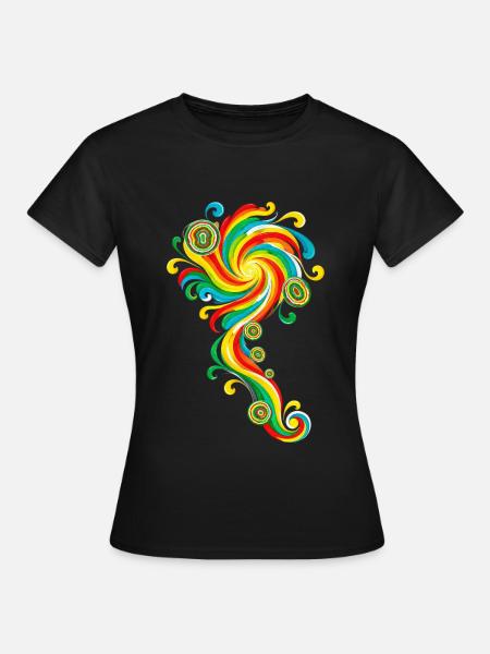 Pravaha - Frauen T-Shirt - Schwarz