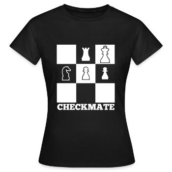 Échec et mat! - T-shirt Femme - noir - Devant - AI Model Female 172 dark (172cm)
