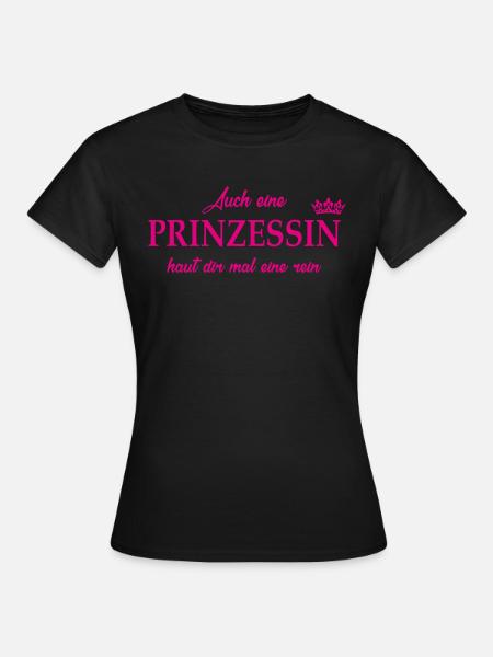 Prinzessin haut rein - Frauen T-Shirt - Schwarz