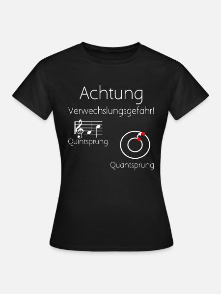 Quintsprung Quantsprung - Frauen T-Shirt - Schwarz